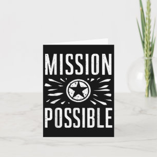 Tarjeta Misión Posible escuela Inspiradora motivacional