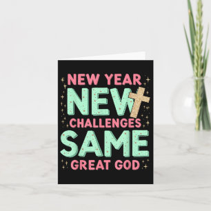 Tarjeta Mismo Gran Dios Jesús Año Nuevo Nuevos Retos 