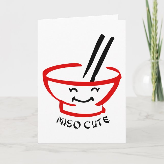 Tarjeta Miso Cute (Anverso)