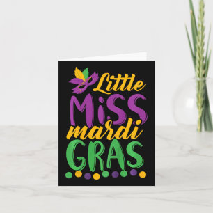 Tarjeta Miss Mardi Gras Graciosa Mardi Gras 2020