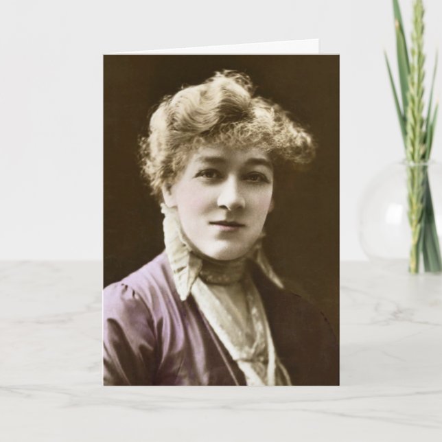 Tarjeta Miss Mary Moore (Anverso)