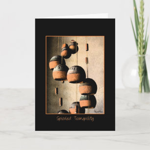 Tarjeta Miss You Spiraled Wind Chimes Still Life Photo