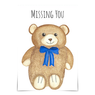 Tarjeta "Missing You" Opa Bear Hug Card