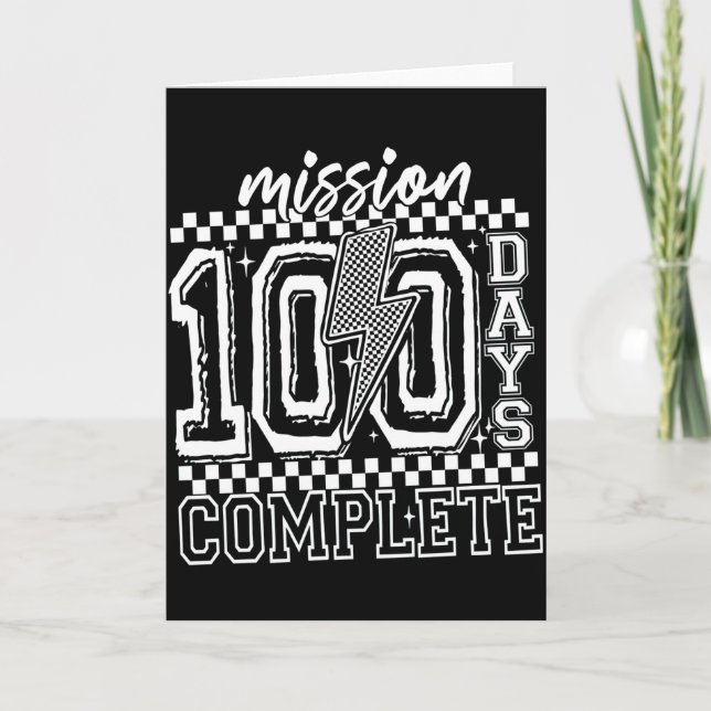 Tarjeta Mission 100 Days Complete Classroom Countdown (Anverso)