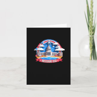 Tarjeta Missouri En Pegatina Estadounidense