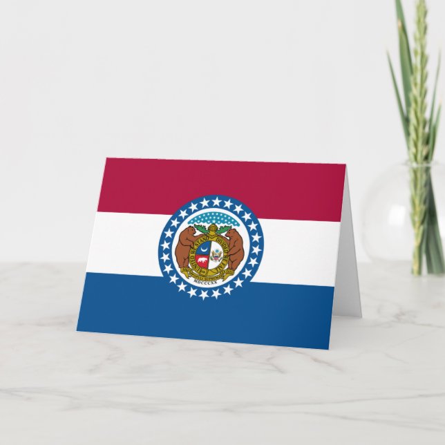 Tarjeta Missourian Flag, Flag of Missouri (Anverso)