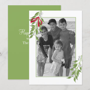 Tarjeta Mistletoe Photo Greeting