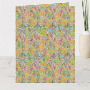 Tarjeta Misty mystery arte fluyendo tejido flotante