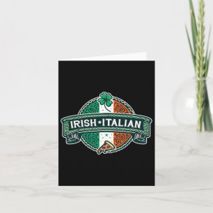 Tarjeta Mitad irlandés mitad italiano divertido irlandés i