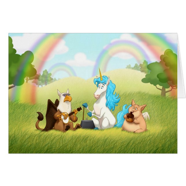 Tarjeta mitológica de la banda de jarro (espacio (Anverso (Horizontal))