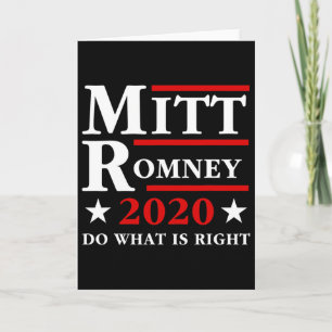 Tarjeta Mitt Romney Haz Lo Correcto Anti Trump Republicano