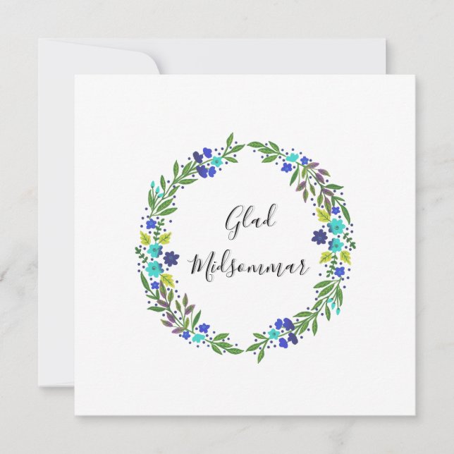 Tarjeta Mittsommer jovial (Anverso)