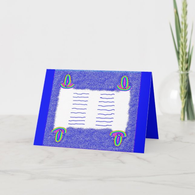 Tarjeta mitzvah bat mitzvah (Anverso)
