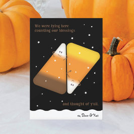 Tarjeta mixta de vacaciones de la pareja de maíz C