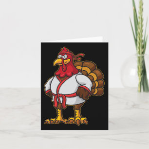 Tarjeta Mma de Acción de Gracias Kickboxing Judo Karate Go