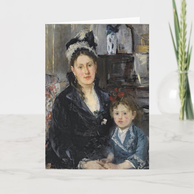Tarjeta Mme Boursier y su hija | Berthe Morisot (Anverso)