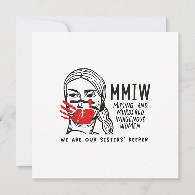 Tarjeta MMIW - Somos los guardianes de nuestras hermanas (Anverso)