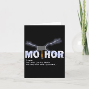 Tarjeta Mo-thor como mamá de una manera más poderosa diver