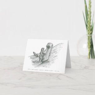 Tarjeta Moai, Easter Island, Chile