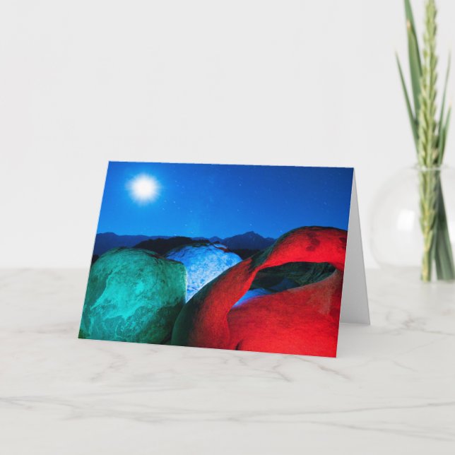 Tarjeta Mobius Arch & Rocks | Alabama Hills, California (Anverso)