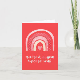 Tarjeta Möchtest du mein Valentin sein?, German Valentine