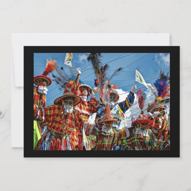 Tarjeta Mocko Jumbies USVI (Anverso)