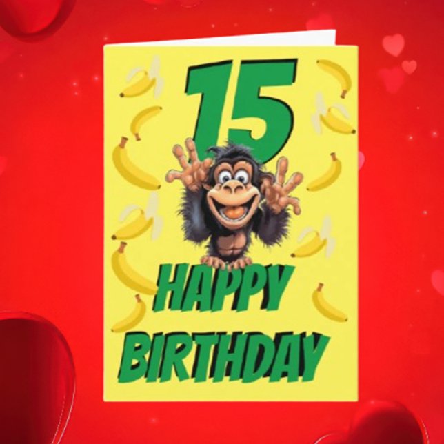 Tarjeta mocoso descarado (Imagine a cute monkey, wishing you a fantastic birthday—how fun is that?)