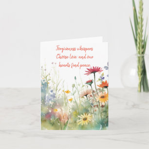 Tarjeta Moda acuarela Primavera Mezcla Floral Elegante Sal