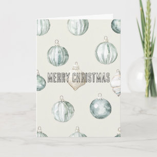 Tarjeta Moda Blue Cream Beach Navidades del océano