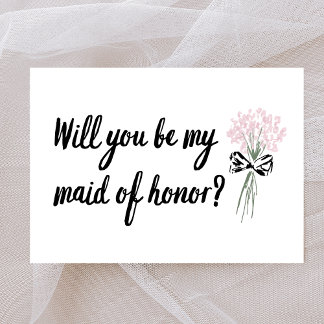 Tarjeta Moda Bouquet, será mi propuesta de honor