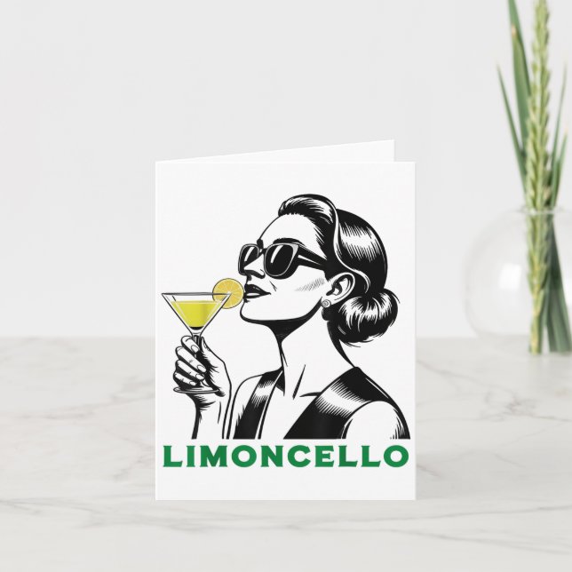 Tarjeta Moda de cola de Limoncello Aperitivo italiana (Anverso)