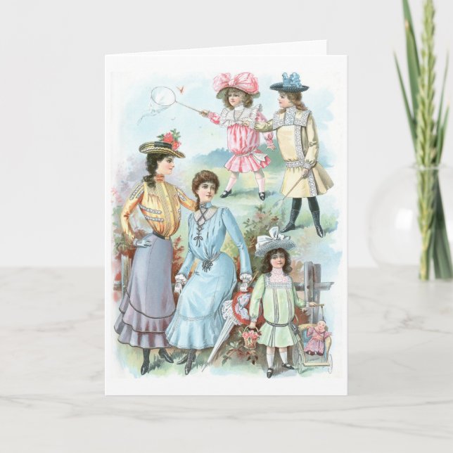 Tarjeta moda de los 1900s (Anverso)