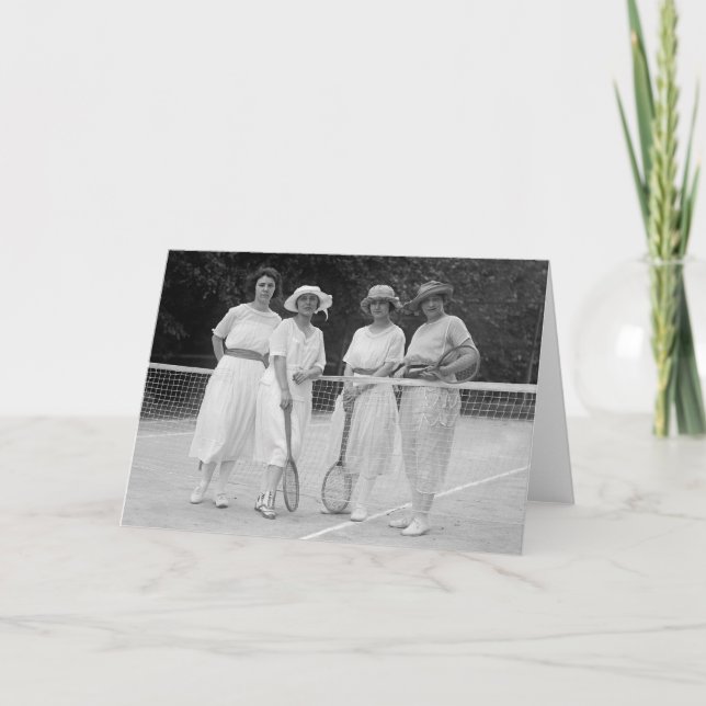 Tarjeta Moda de tenis de los años 20 (Anverso)