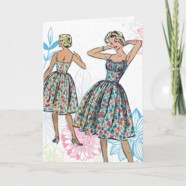 Tarjeta Moda de verano (Anverso)