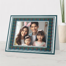Tarjeta Moda decorativa de Huevos de Pascua con marcos col