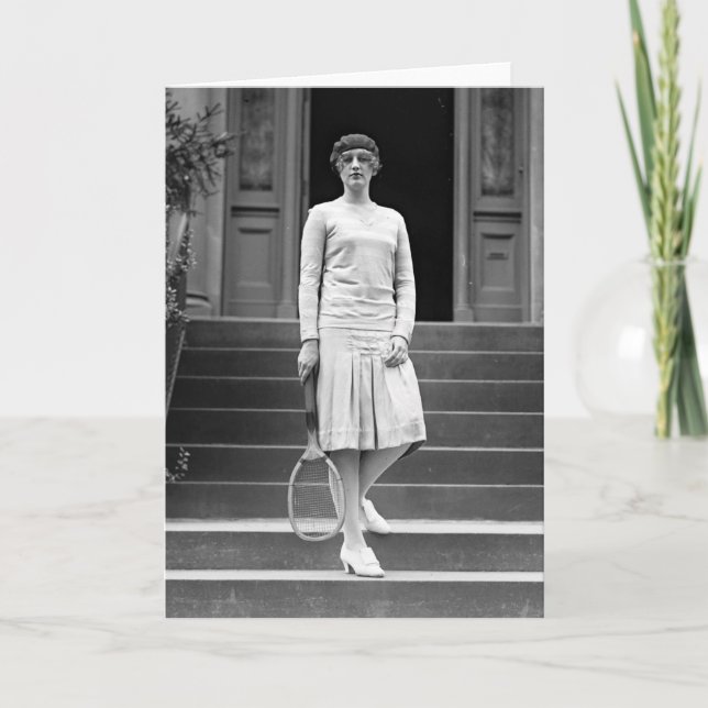 Tarjeta Moda del tenis de las mujeres de los años 20 del (Anverso)