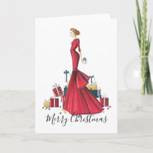 Tarjeta Moda Dibujada Navidad "Una historia de Navidad"