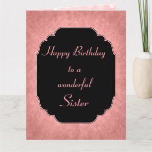 Tarjeta Moda estrellas rosa modernas Feliz cumpleaños herm