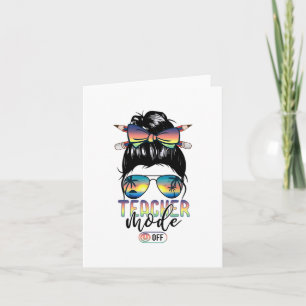 Tarjeta Moda fuera camiseta fin de año hola verano