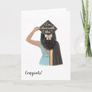 Tarjeta Moda personalizado Graduación de secundaria para m