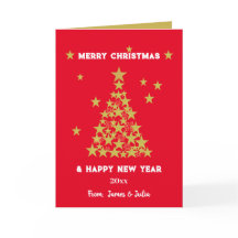 Moda personalizado Purpurina Rojo y Oro Navidades