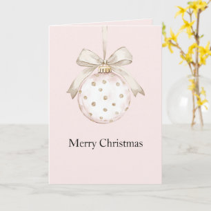 Tarjeta Moda puntos blancos rosados doblan a Navidades ado