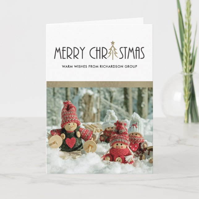 TARJETA MODA SILVER MERRY CHRISTMAS FESTIVAL DE NEGOCIOS F (Anverso)