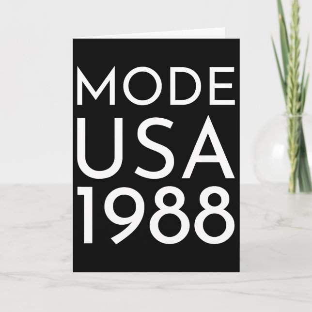 Tarjeta Moda Usa 1988 M Tour  (Anverso)