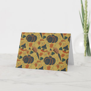 Tarjeta Modalidades sin fisuras de calabazas y zanahorias