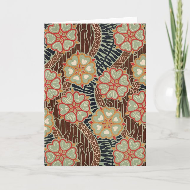 Tarjeta Modelo #2 de Nouveau del arte en Emporio Moffa (Anverso)