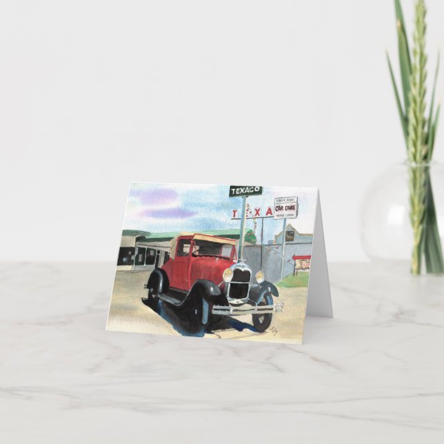 Tarjeta Modelo A Coche Antiguo Notecard (Anverso)