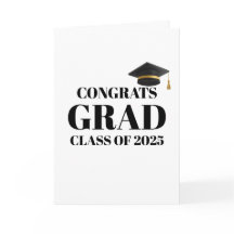 Modern Athletic Gold & Black Graduation Card