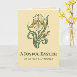 Tarjeta Modern Botanical Easter Blessings