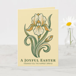 Tarjeta Modern Botanical Easter Blessings